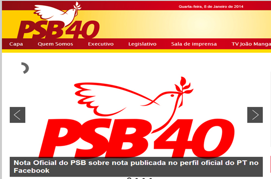 PSB nota contra PT