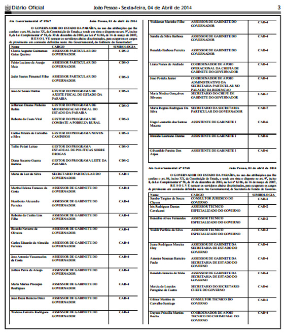 Diario Oficial com exonerações02