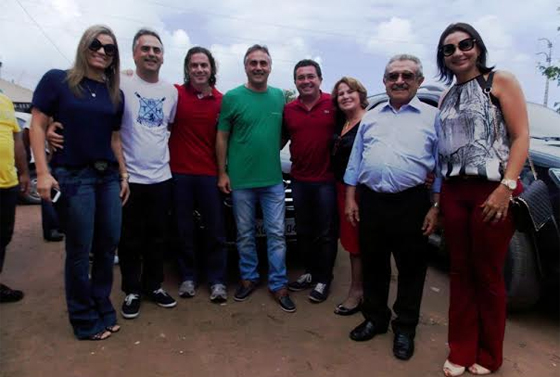 Luciano e Lucelio com Maranhão e Vené em sua festa