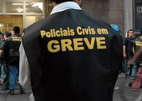 Policiais civis em greve