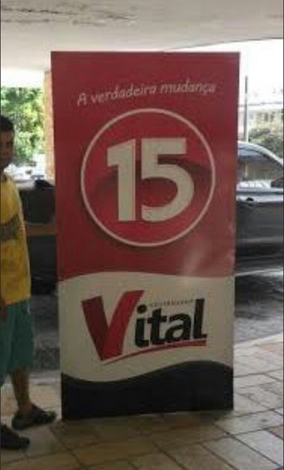 Vital faixas na convenção