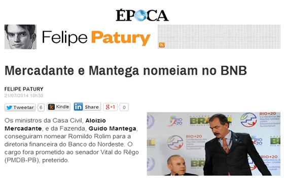 Felipe Patury nomeação para BNB