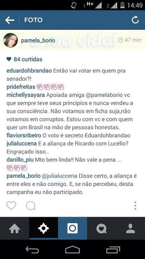 Pâmela Instagram pau no pt2