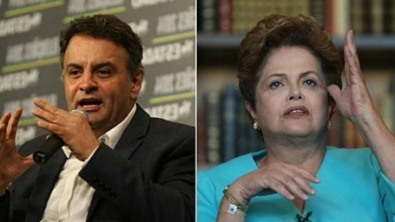 Aécio e Dilma