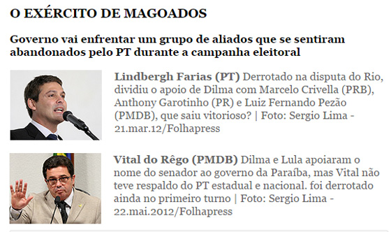 Folha Vital e Lindberg magoados