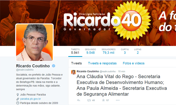 Ricardo twitter anuncia secretarios