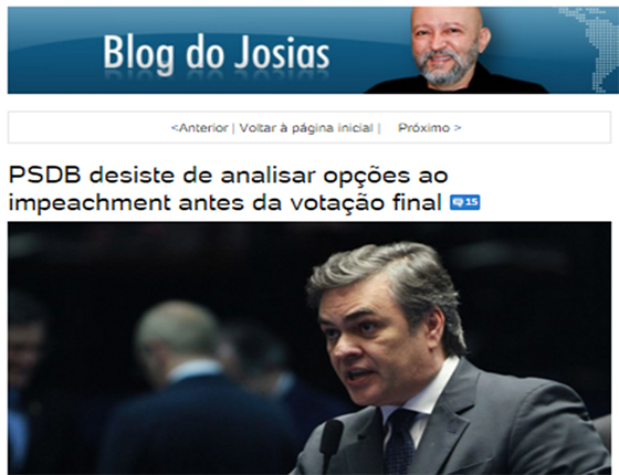 josias Cássio aposta no impeachment 5abr2016