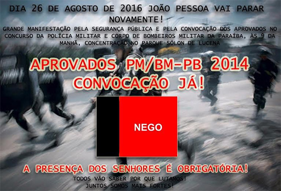 Concursados da PM manifestação 26ago2016