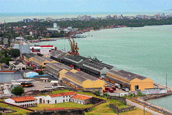 Porto de Cabedelo imagem aérea