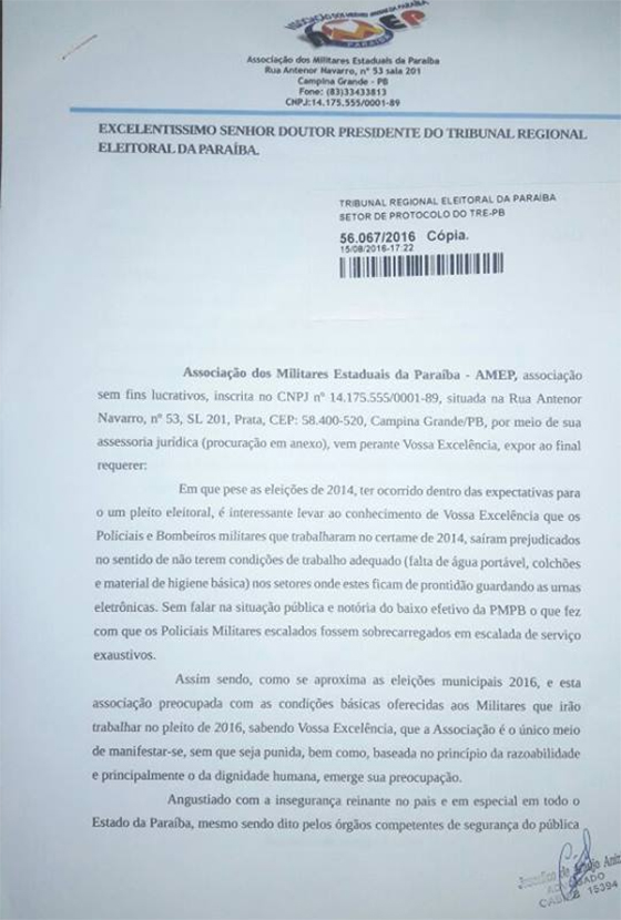 Amep oficio pedindo reforço 01 24ago2016