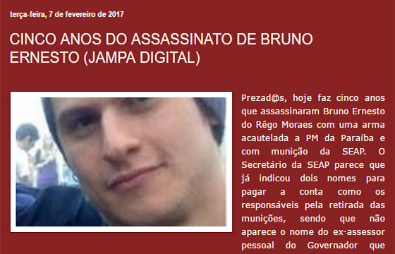 Caso Bruno Ernesto cinco anos depois Laura Berquó