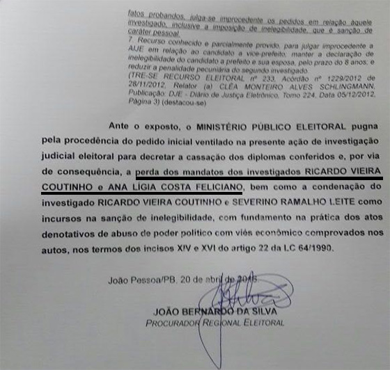 AIJE MPE pede cassação de RC 20abr2016