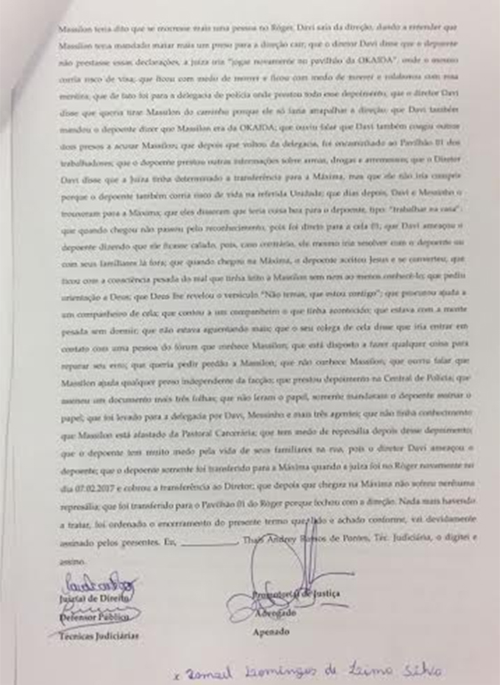 Denuncia de tortura em presídios 02 23fev2017