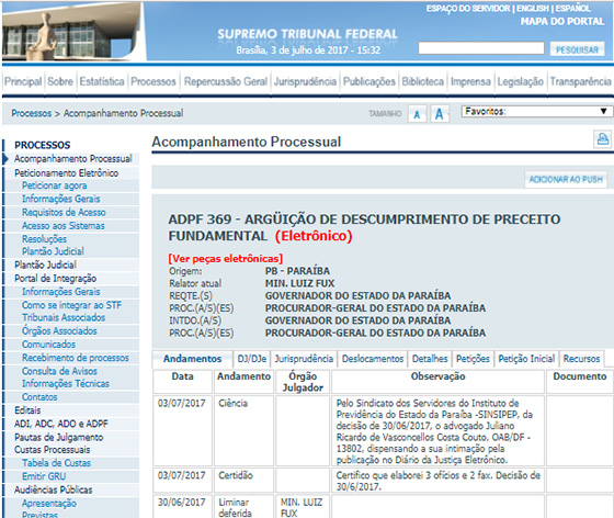 Caso Ipep decisão Fux 3jun2017