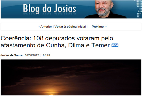 Pedro destaque no Blog do Josias 6ago2017