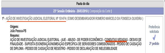 AIJE dos Servidores pauta 26mar2018