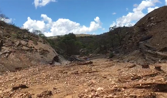 Video Barragem dos Porcos rompida fev2018