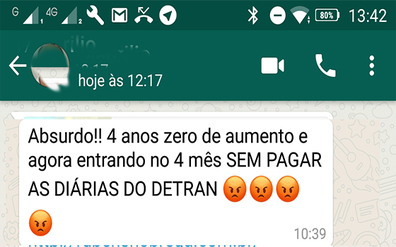 Funcionários do Detran denuciam atraso